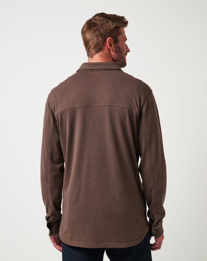 Cloud Shirt Jacket Chocolate | Travis Mathew
