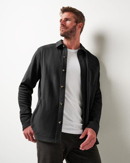 Cloud Shirt Jacket Black | Travis Mathew