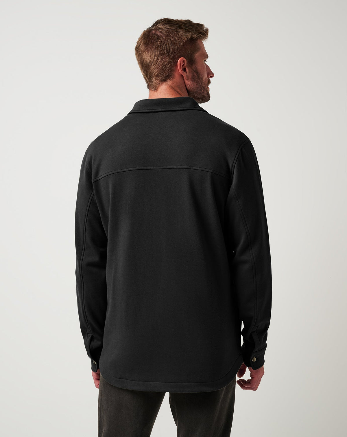 Cloud Shirt Jacket Black | Travis Mathew