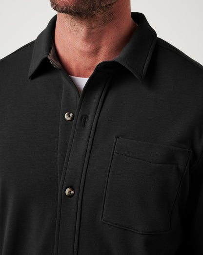 Cloud Shirt Jacket Black | Travis Mathew