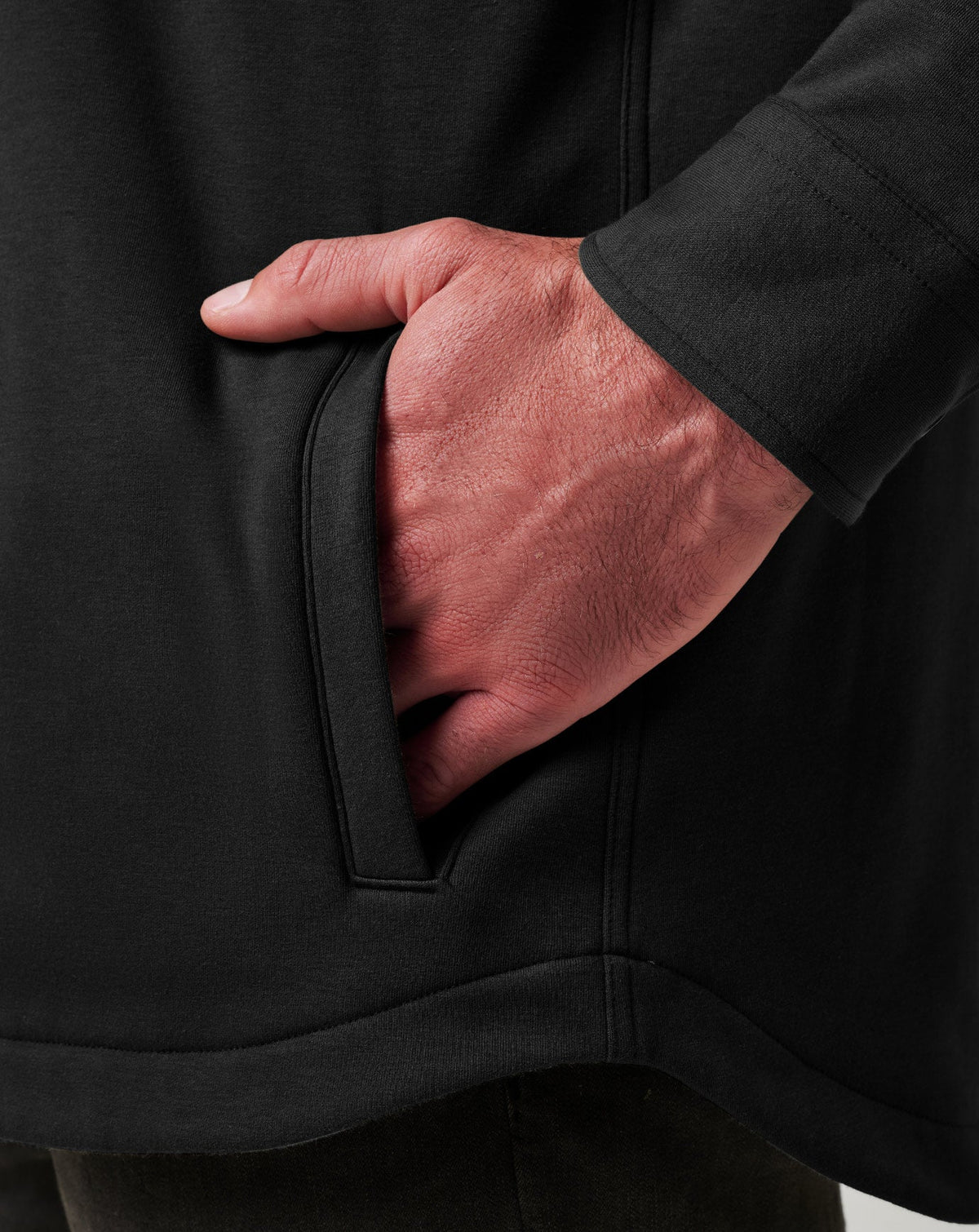 Cloud Shirt Jacket Black | Travis Mathew