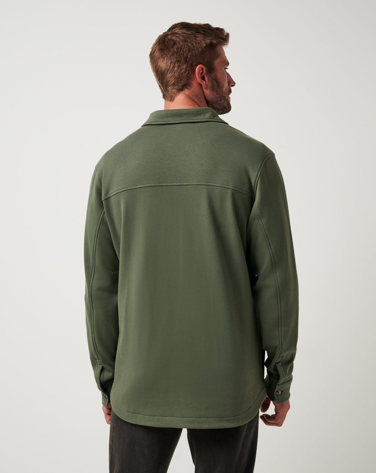 Cloud Shirt Jacket Dark Olive | Travis Mathew