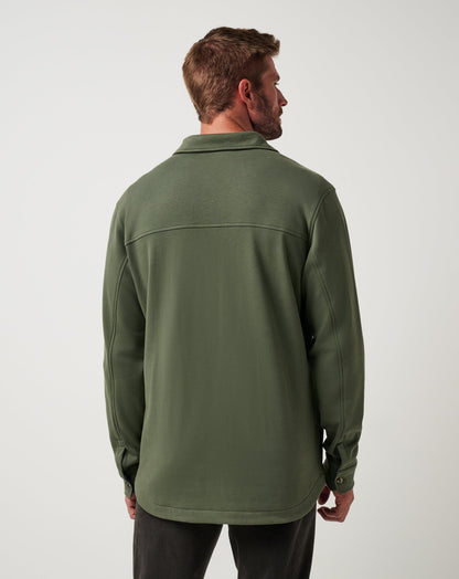 Cloud Shirt Jacket Dark Olive | Travis Mathew