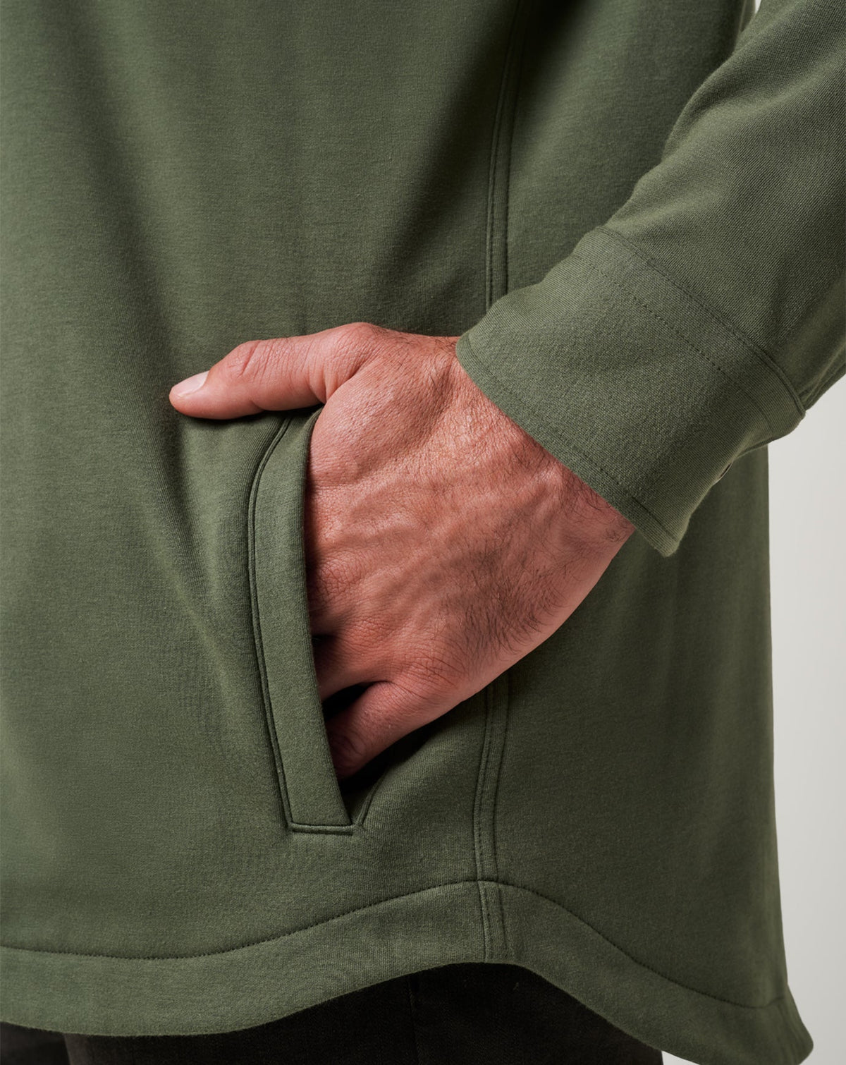 Cloud Shirt Jacket Dark Olive | Travis Mathew