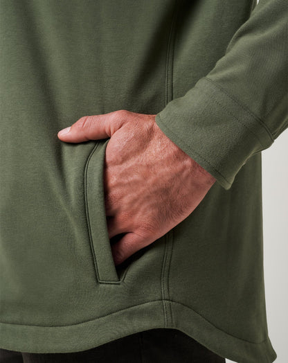 Cloud Shirt Jacket Dark Olive | Travis Mathew