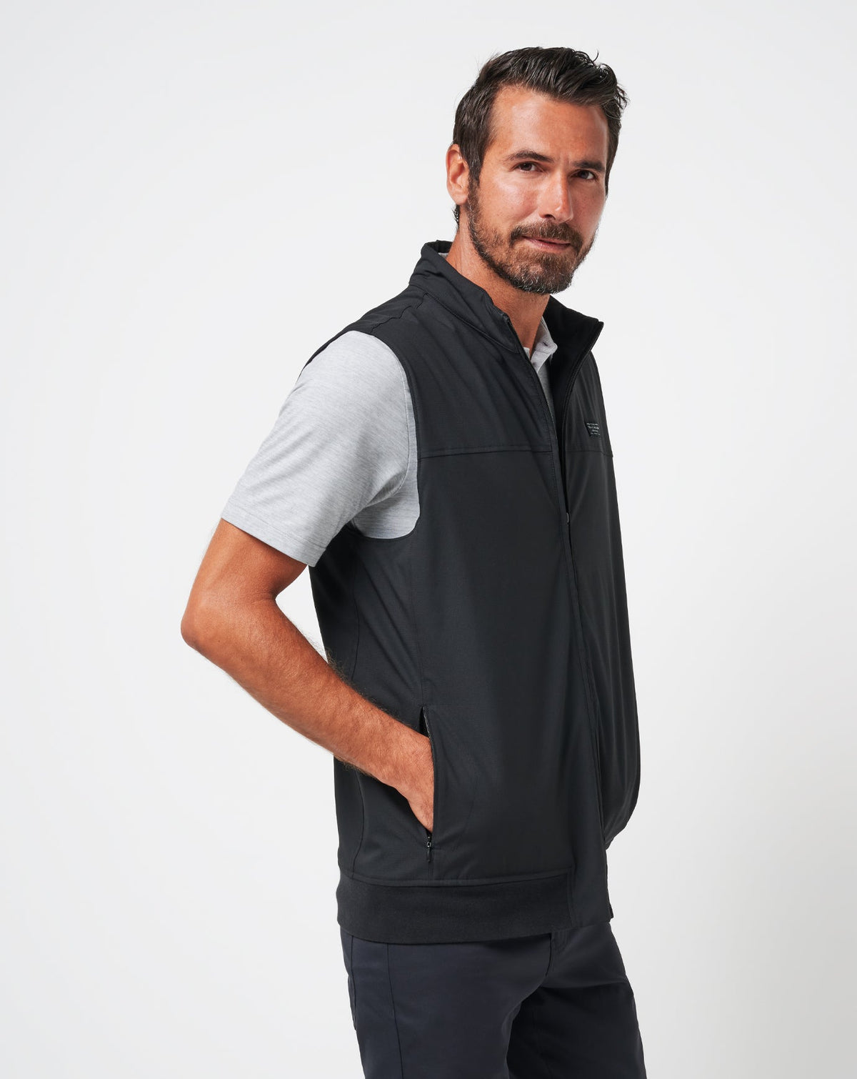 Wanderlust Vest Black | Travis Mathew