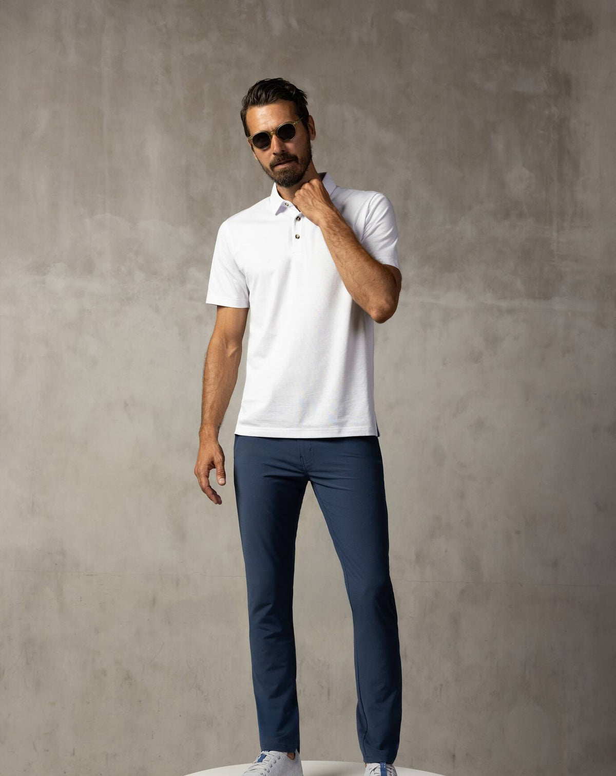 Open To Close Tech Chino Pant Dress Blues | Travis Mathew