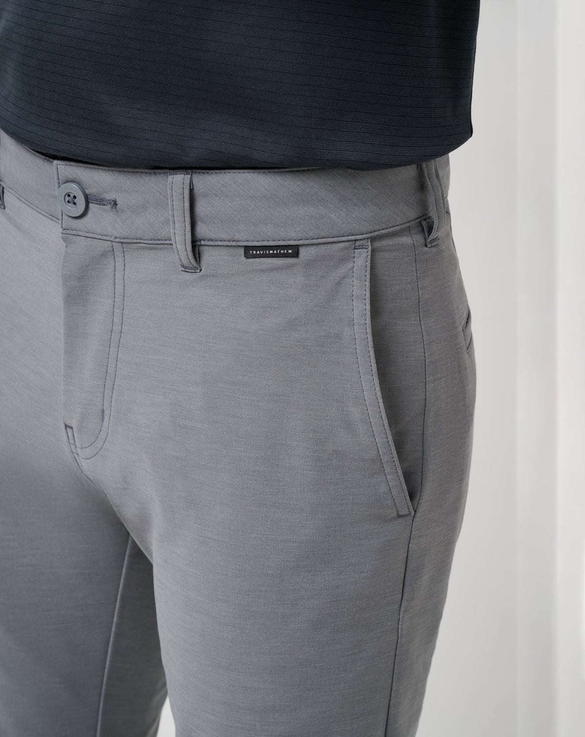 Open To Close Tech Chino Pant Heather Quiet Shade | Travis Mathew