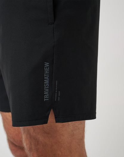 Wanderlust E-Waist Short 7.5In Black | Travis Mathew