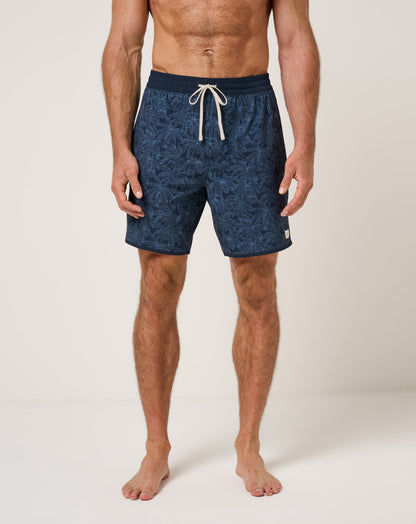 Tidal Whisper Boardshort 18In Total Eclipse | Travis Mathew