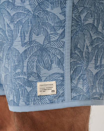 Tidal Whisper Boardshort 18In Ash Blue | Travis Mathew