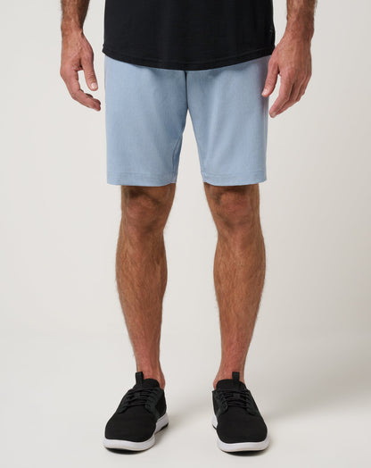 Beck 2.0 Short 10In Heather Ash Blue | Travis Mathew