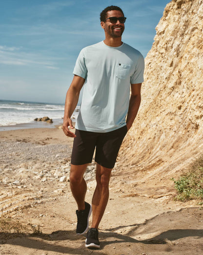 Wanderlust Short 9In Black | Travis Mathew