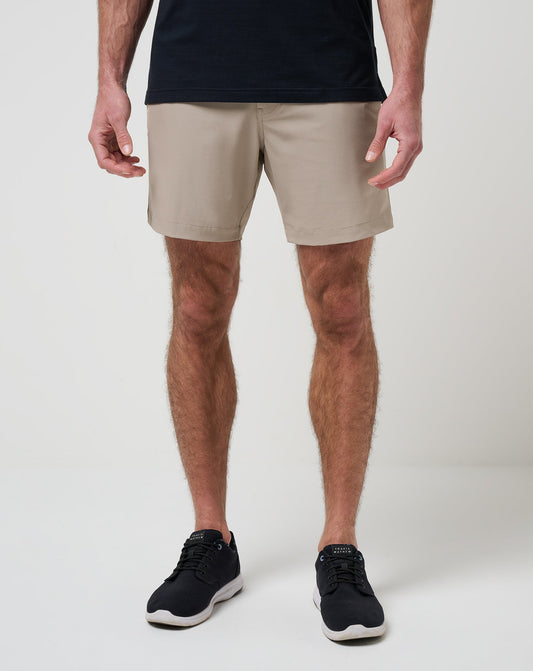Wanderlust Short 7In Khaki | Travis Mathew