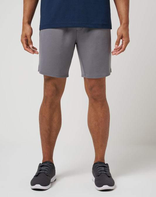 Fibercloud Short 8In Heather Grey | Travis Mathew