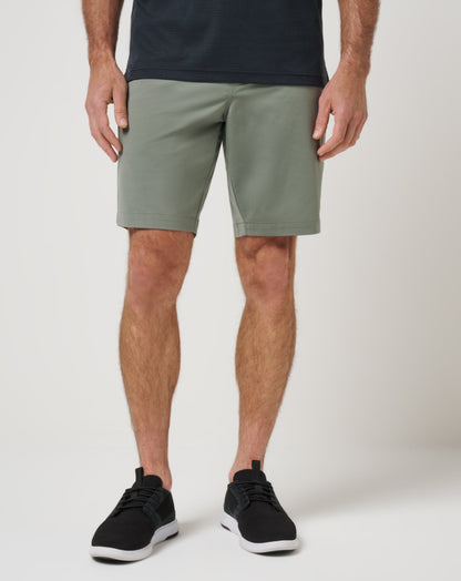 Tech Knit Short 9In Dark Olive | Travis Mathew