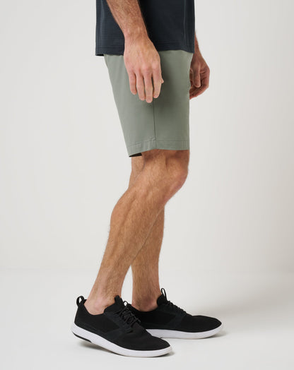 Tech Knit Short 9In Dark Olive | Travis Mathew