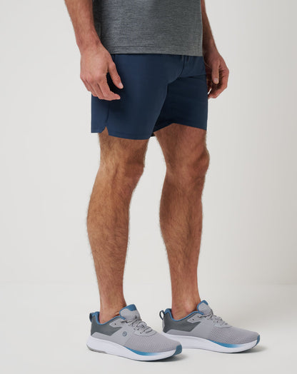 Wanderlust E-Waist Short 7.5In Mood Indigo | Travis Mathew