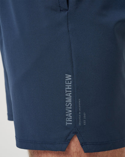 Wanderlust E-Waist Short 7.5In Mood Indigo | Travis Mathew