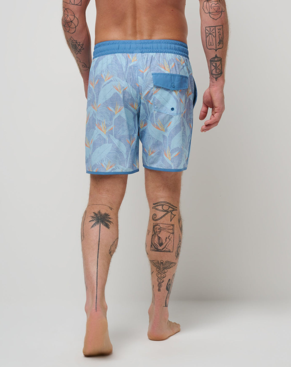 Lava Tunnels Boardshort Heather Quiet Harbor | Travis Mathew