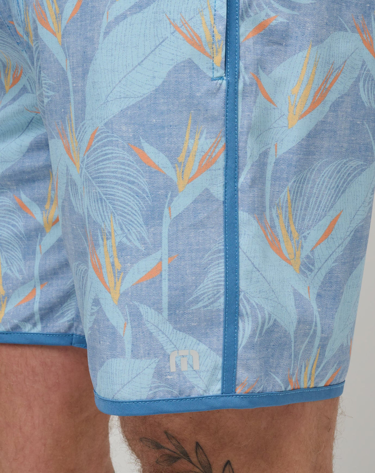 Lava Tunnels Boardshort Heather Quiet Harbor | Travis Mathew