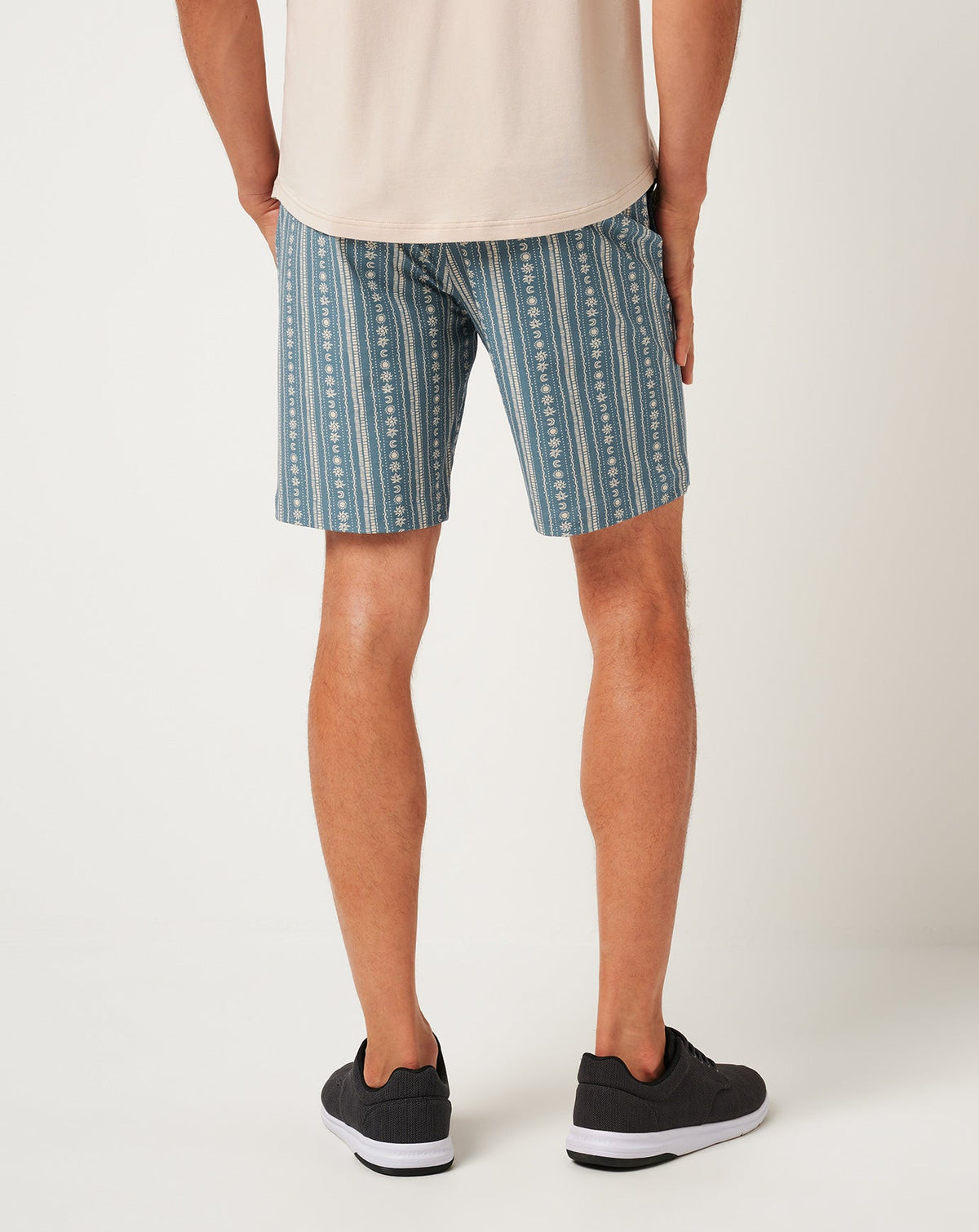 Tech Chino Print Short 8In Captains Blue | Travis Mathew