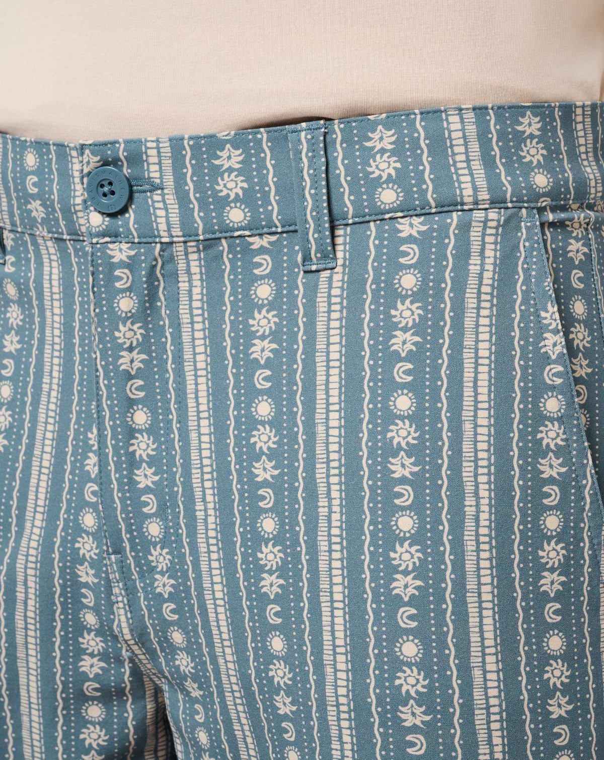 Tech Chino Print Short 8In Captains Blue | Travis Mathew