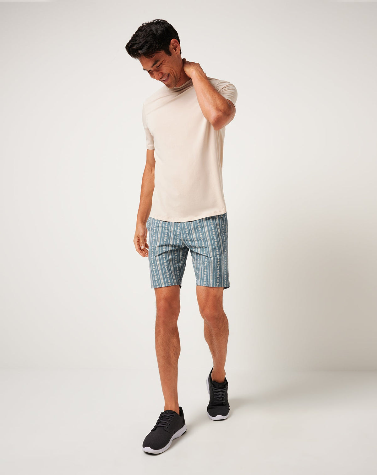 Tech Chino Print Short 8In Captains Blue | Travis Mathew