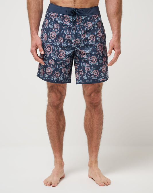 Flourish Boardshort Mood Indigo/Vintage Indigo | Travis Mathew