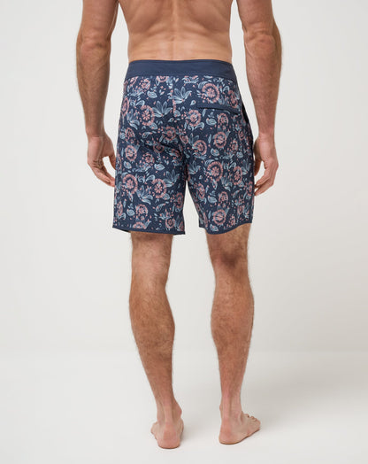 Flourish Boardshort Mood Indigo/Vintage Indigo | Travis Mathew
