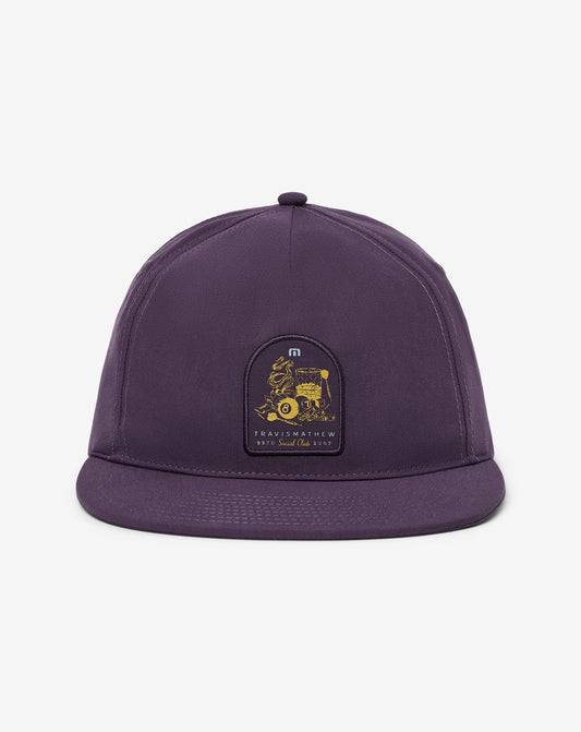 Social Hour Snapback Hat Purple Velvet | Travis Mathew
