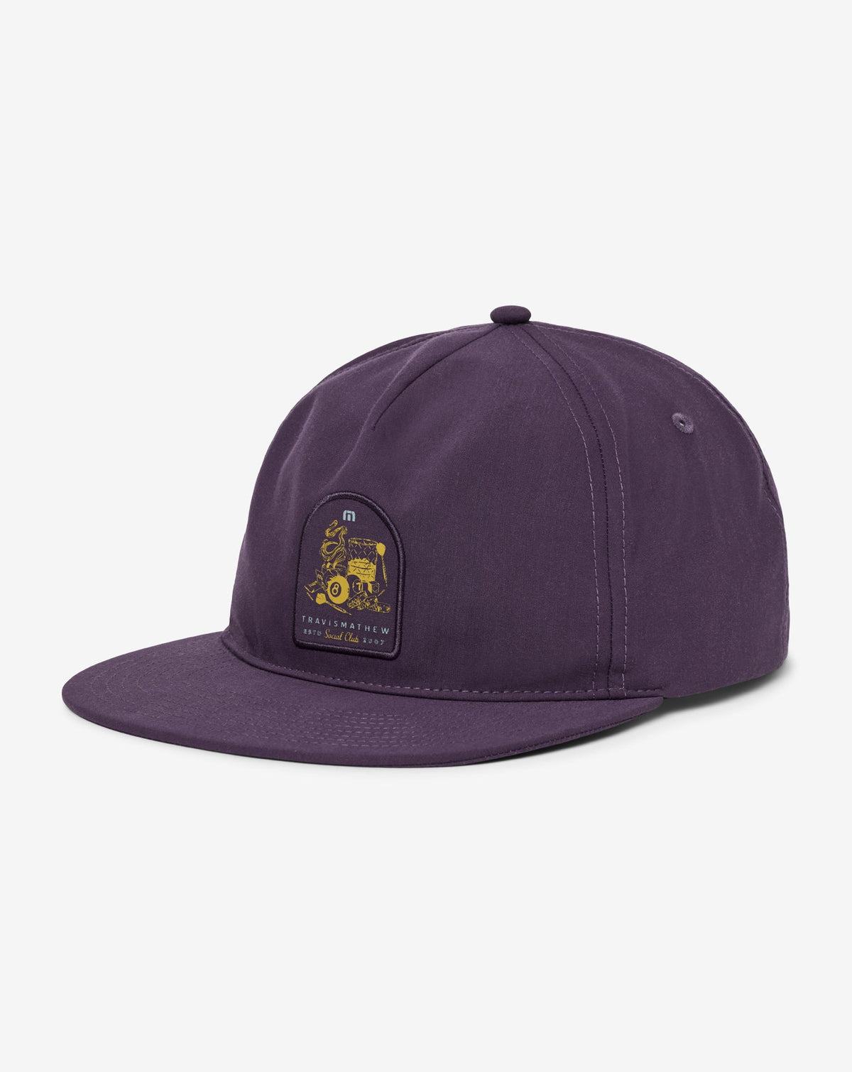 Social Hour Snapback Hat Purple Velvet | Travis Mathew