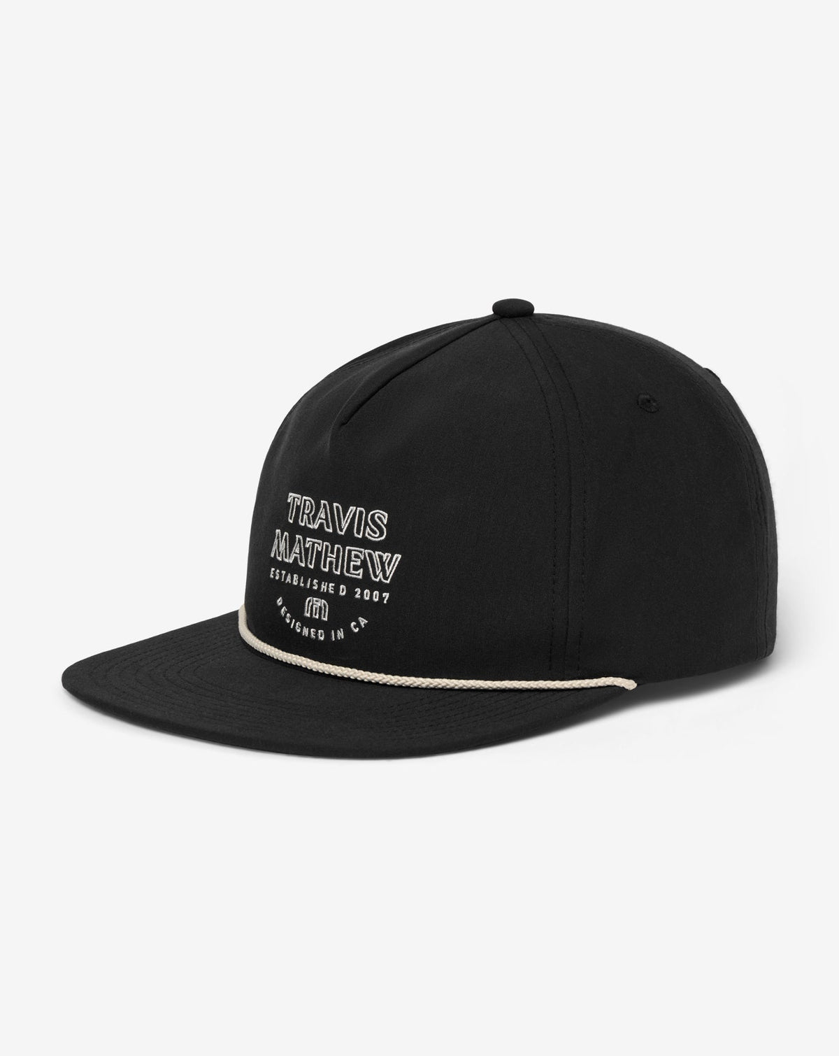 Salted Shore Snapback Hat Black | Travis Mathew
