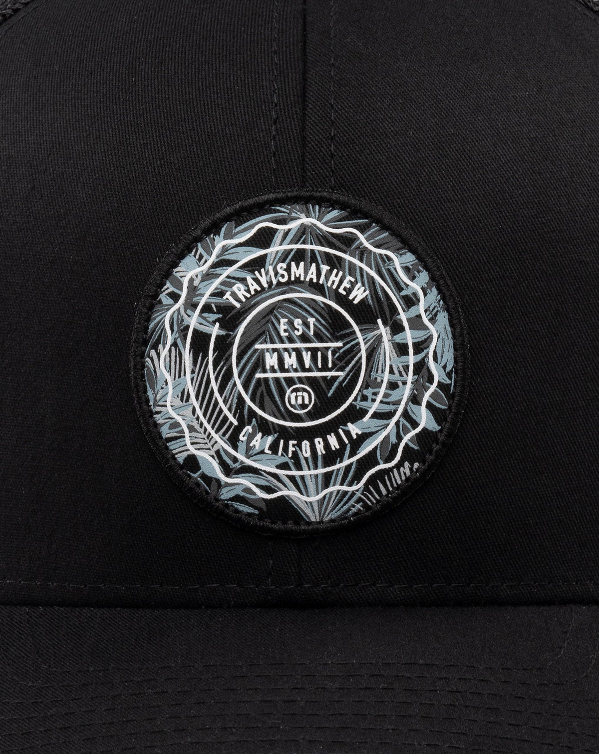 The Patch Floral Snapback Hat Black | Travis Mathew