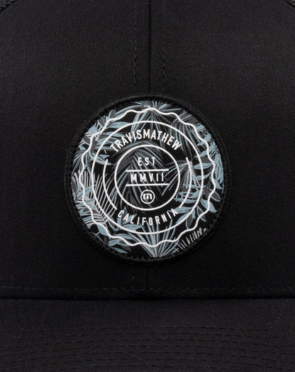 The Patch Floral Snapback Hat Black | Travis Mathew