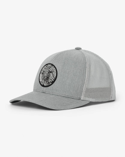 The Patch Floral Snapback Hat Heather Grey | Travis Mathew