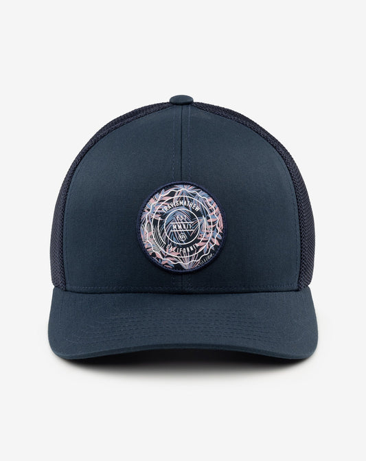 The Patch Floral Snapback Hat Blue Nights | Travis Mathew