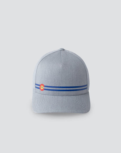 Side Cut Snapback Hat Heather Grey | Travis Mathew