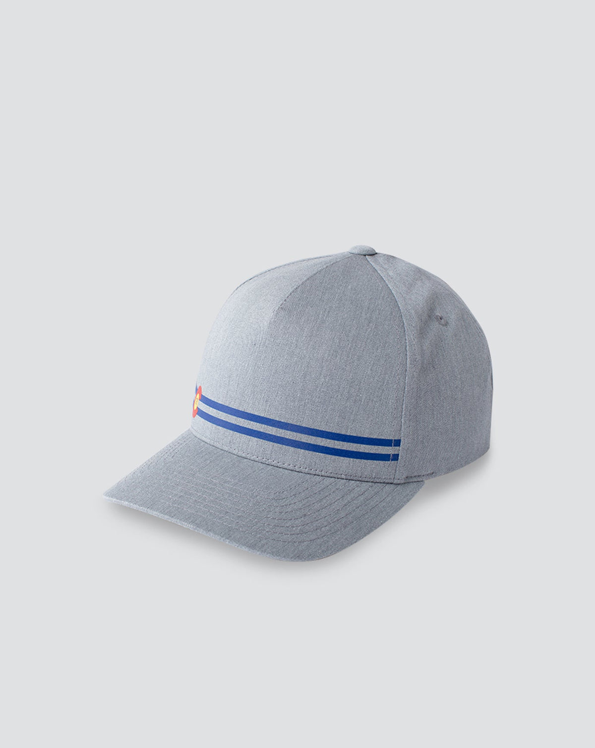 Side Cut Snapback Hat Heather Grey | Travis Mathew