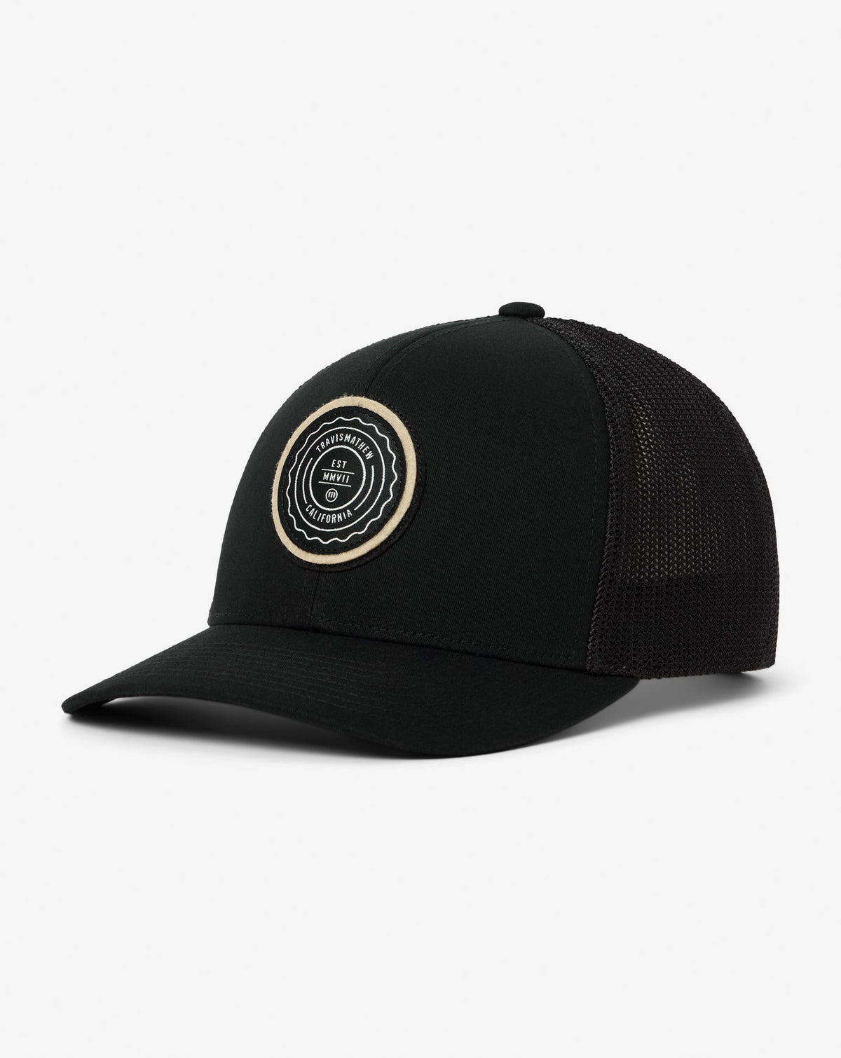 The Patch Snapback Hat Black/Tan | Travis Mathew