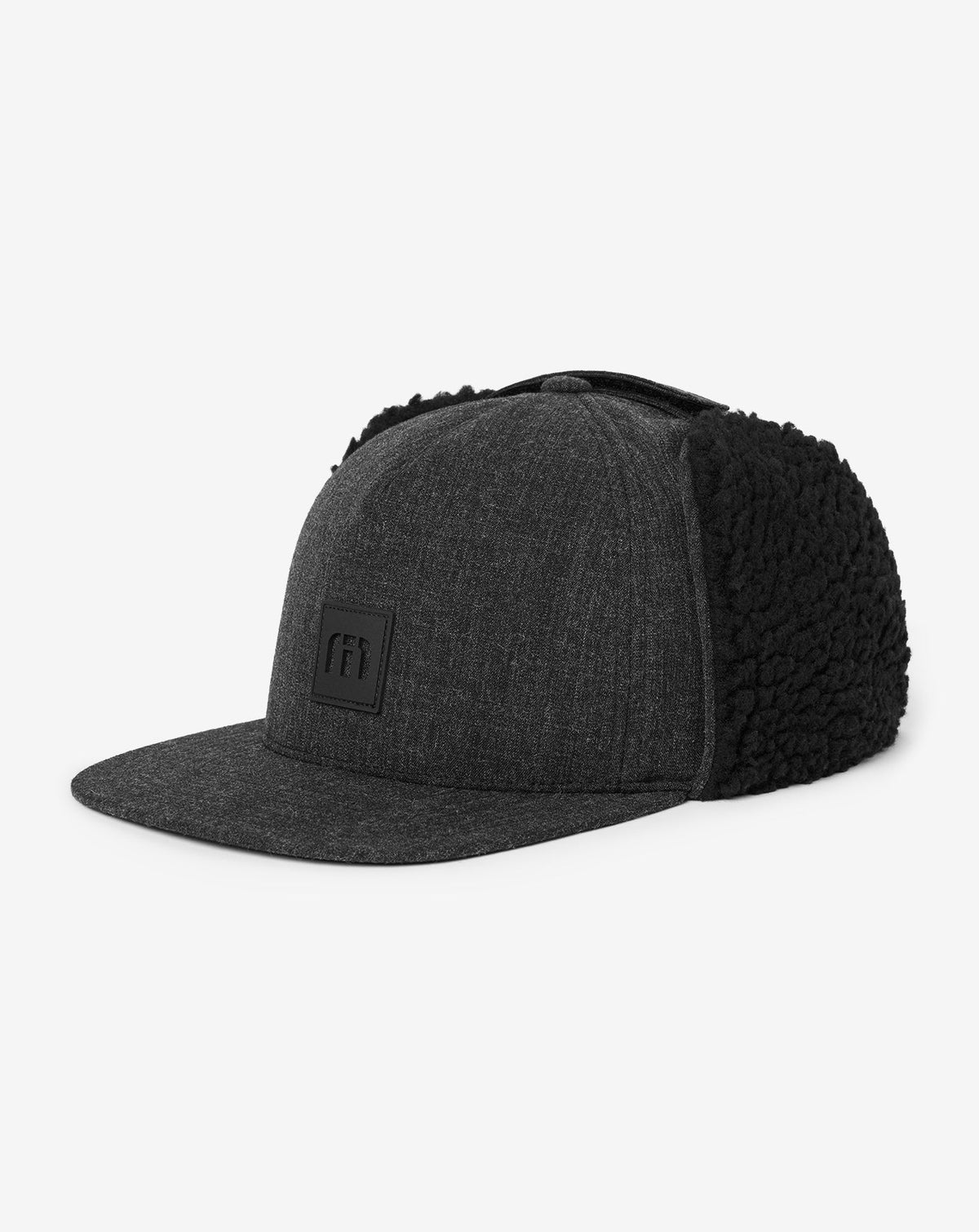 Snowdrift Snapback Hat Heather Black | Travis Mathew
