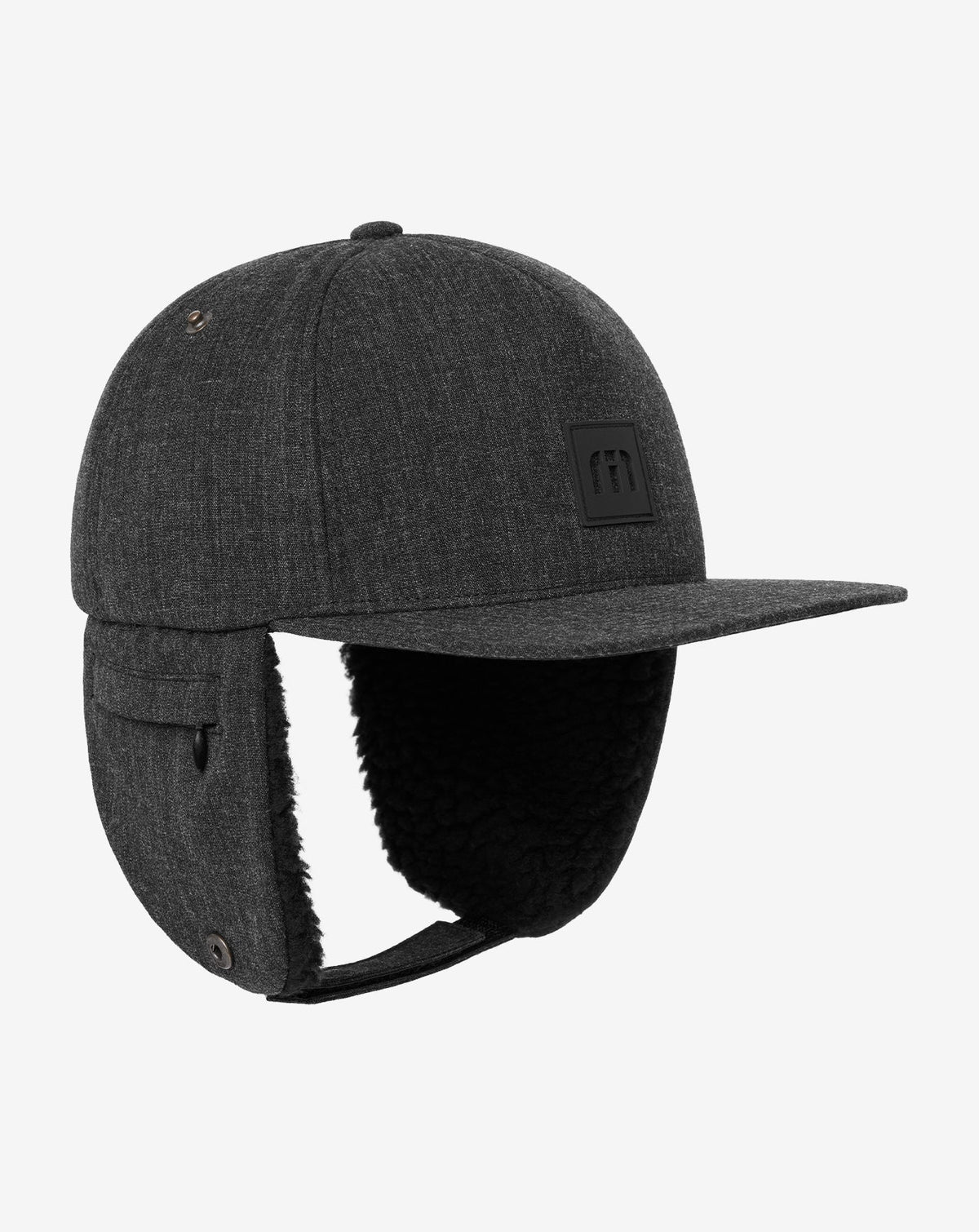 Snowdrift Snapback Hat Heather Black | Travis Mathew
