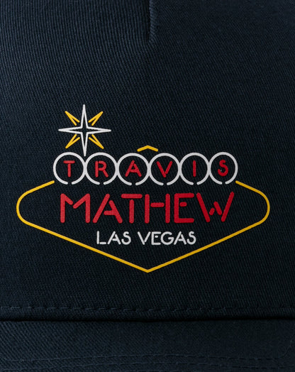 Neon Magic Snapback Hat Dark Blue | Travis Mathew