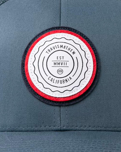The Patch Snapback Hat Dark Blue | Travis Mathew
