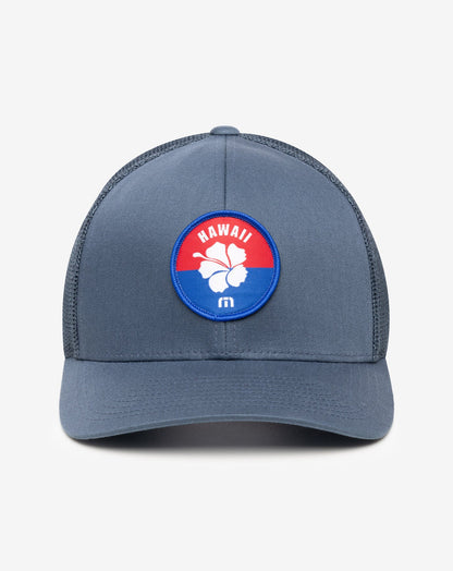 Macademia Snapback Hat Dark Blue | Travis Mathew