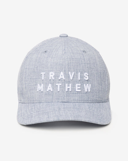 Rockdale Snapback Hat Heather Light Blue | Travis Mathew