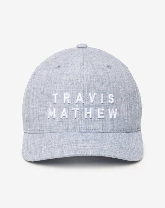 Rockdale Snapback Hat Heather Light Blue | Travis Mathew