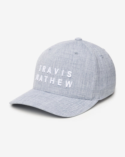 Rockdale Snapback Hat Heather Light Blue | Travis Mathew