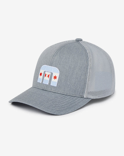 Michigan Ave 2.0 Snapback Hat Heather Grey | Travis Mathew