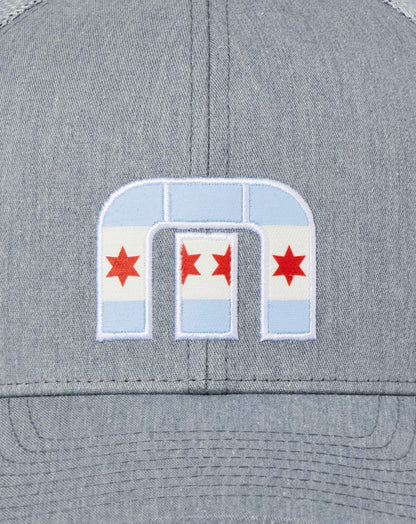 Michigan Ave 2.0 Snapback Hat Heather Grey | Travis Mathew